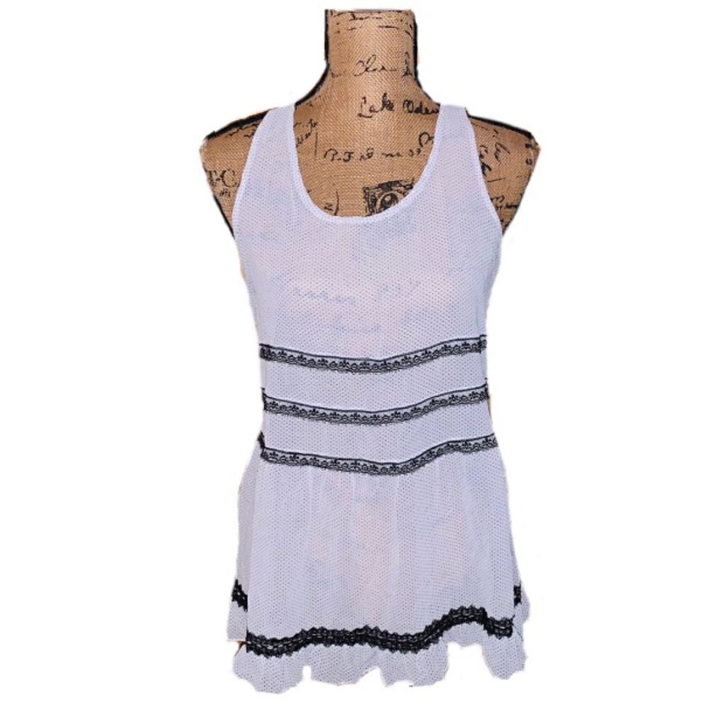 Charming Charlie sheer tank top size M